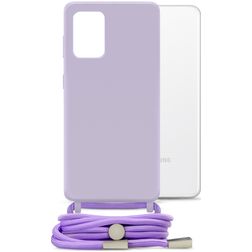Mobilize Lanyard Gelly Samsung Galaxy A32 5G Flexibles TPU Handykette - Pastel Purple