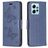 Mobigear Butterfly Xiaomi Redmi Note 12 Hülle Klapphülle Geldbörse - Blau
