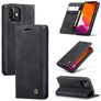 Caseme 013 iPhone 12 Mini Hülle Klapphülle Geldbörse - Schwarz
