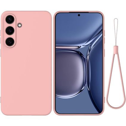 Mobigear Rubber Touch Samsung Galaxy S25 FE Silikon Hülle Backcover - Pink