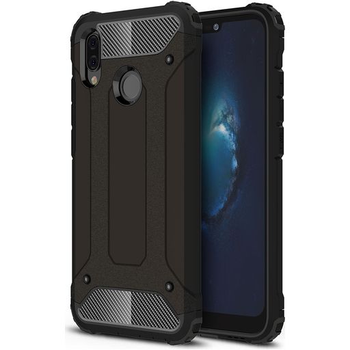 Mobigear Outdoor Huawei P20 Lite (2018) Hülle Hardcase Backcover Stoßfest - Schwarz