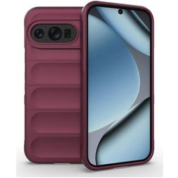 Mobigear Bumpy Google Pixel 10 Hülle Flexibles TPU Backcover - Wine Red