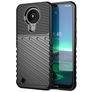 Mobigear Groove Nokia 1.4 Hülle Flexibles TPU Backcover - Schwarz