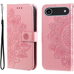 Mobigear Flowers iPhone Air Hülle Klapphülle Geldbörse - Roségold