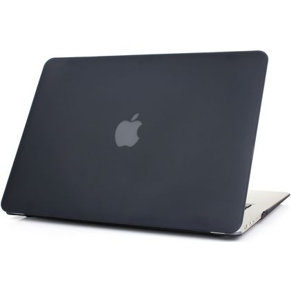 Mobigear Matte MacBook Air 13 Zoll (2010-2019) Hardshell Hülle Laptop Cover MacBook Case - Schwarz - Modell A1369 / A1466