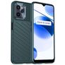 Mobigear Groove Realme C35 Hülle Flexibles TPU Backcover - Grün
