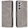 Mobigear Excellent Samsung Galaxy S23 Klapphülle Portemonnaie - Grau