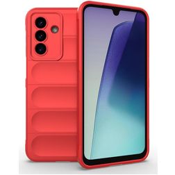 Mobigear Bumpy Samsung Galaxy A17 Hülle Flexibles TPU Backcover - Rot