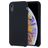 Mobigear Rubber Touch iPhone XR Silikon Hülle Backcover - Schwarz