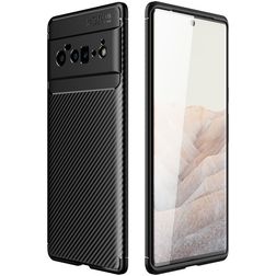 Mobigear Racing Google Pixel 6 Pro Hülle Flexibles TPU Backcover - Schwarz