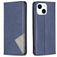 Mobigear Rhombus Slim iPhone 15 Klapphülle - Blau