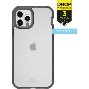 ITSkins HybridFrost iPhone 12 Pro Max Hülle Hardcase Backcover Stoßfest - Schwarz