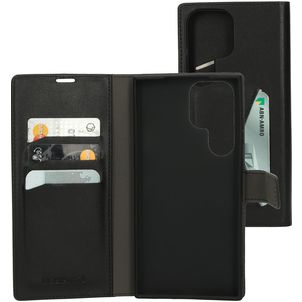 Mobiparts Classic Wallet Samsung Galaxy S23 Ultra Klapphülle Portemonnaie - Schwarz