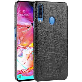 Mobigear Croco Samsung Galaxy A20s Hülle Hardcase Backcover - Schwarz