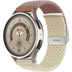 Mobigear Braided Dual Nylon Smartwatch Armband Klappschließe - 22-mm-Universalanschluss - Lila / Polarstern