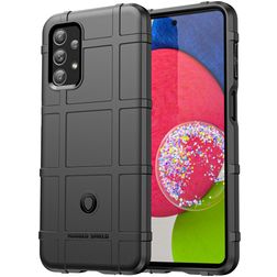 Mobigear Rugged Shield Samsung Galaxy A23 Hülle Flexibles TPU Backcover Stoßfest - Schwarz