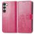 Mobigear Clover Samsung Galaxy A54 Hülle Klapphülle Geldbörse - Magenta