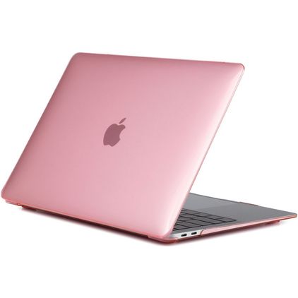 Mobigear Glossy MacBook Air 13 Zoll (2018-2020) Hardcase Hülle MacBook Case - Pink - Model A1932 / A2179 / A2337