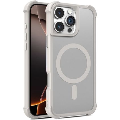 Mobigear Armor Shield iPhone 16 Pro MagSafe Hülle Hardcase Backcover - Grau