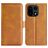 Mobigear Slim Magnet OnePlus 15 Hülle Klapphülle Geldbörse - Cognac