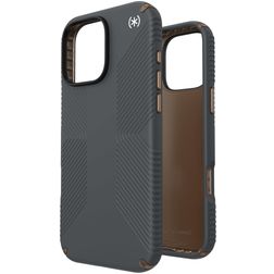 Speck Presidio2 Grip iPhone 16 Pro Max Hülle Hardcase Backcover Stoßfest - Charcoal Grey