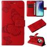 Mobigear Butterfly Xiaomi Redmi 14C Klapphülle Portemonnaie - Rot