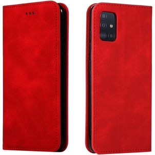 Mobigear Retro Slim Samsung Galaxy A71 Hülle Klapphülle Geldbörse - Rot