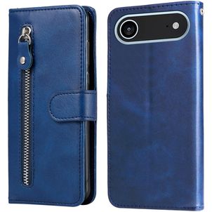 Mobigear Zipper iPhone Air Hülle Klapphülle Geldbörse - Blau