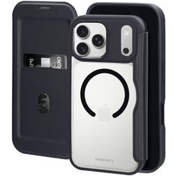 Mobiparts Shield Line iPhone 17 Pro Max MagSafe Hülle Klapphülle - Schwarz