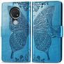 Mobigear Butterfly Nokia 6.2 Klapphülle Portemonnaie - Blau