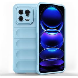 Mobigear Bumpy Xiaomi 13 Hülle Flexibles TPU Backcover - Blau