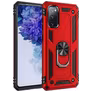 Mobigear Armor Ring Samsung Galaxy S20 FE Hülle Hardcase Backcover Stoßfest mit Ringhalter - Rot