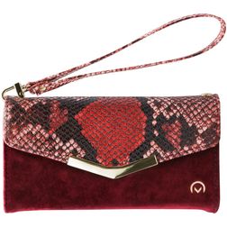 Mobilize Gelly Velvet iPhone 12 Mini Hülle Abnehmbare 2in1 Clutch - Red Snake