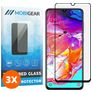 Mobigear Premium Samsung Galaxy A70 Panzerglas Gehärtetes Glas Displayschutz - Hüllenfreundlich - Schwarz (3er Pack)