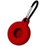 Mobigear Circle Key Apple AirTag Hülle Flexibles TPU Schlüsselanhänger - Rot