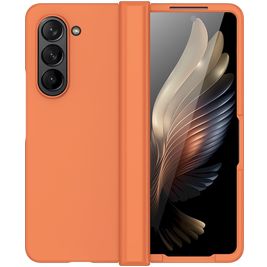 Mobigear Colors Samsung Galaxy Z Fold 5 Hülle Flexibles TPU Backcover - Orange