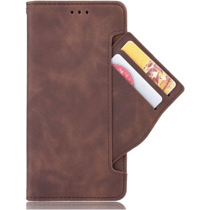 Mobigear Slide Wallet Xiaomi Redmi Note 9 Pro Hülle Klapphülle Geldbörse - Braun