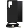 Mobilize Lanyard Gelly Samsung Galaxy S22 Ultra Flexibles TPU Handykette - Schwarz