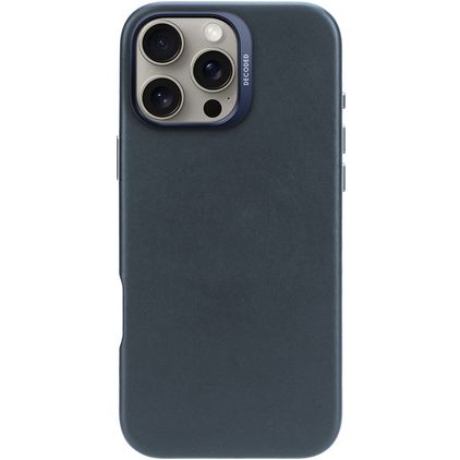 Decoded iPhone 16 Pro Max MagSafe Echtleder Backcover - Marineblau