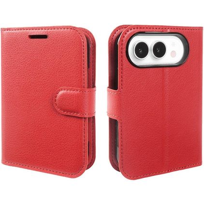 Mobigear Classic iPhone Duo Hülle Klapphülle Geldbörse - Rot