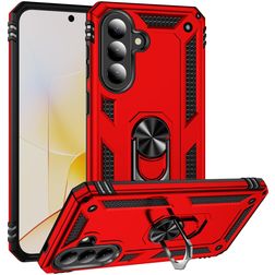 Mobigear Armor ring Samsung Galaxy A57 Hülle Hardcase Backcover Stoßfest mit Ringhalter - Rot
