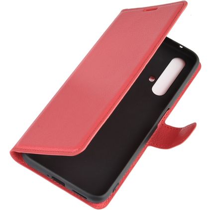 Mobigear Classic Realme X50 Hülle Klapphülle Geldbörse - Rot