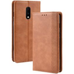 Mobigear Sensation OnePlus 7 Klapphülle Portemonnaie - Cognac