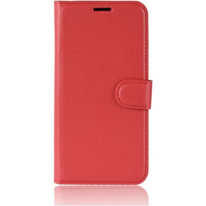 Mobigear Classic Samsung Galaxy A50 Hülle Klapphülle Geldbörse - Rot