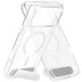 Mobiparts Hardcover Durchsichtig iPhone 18 Pro Max MagSafe Hülle Hardcase Backcover mit Ständer - Transparent