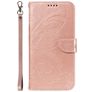 Mobigear Butterfly Samsung Galaxy S25 Ultra Hülle Klapphülle Geldbörse - Roségold