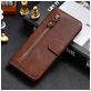 Mobigear Zipper iPhone 17 Pro Max Hülle Klapphülle Geldbörse - Braun