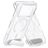Mobiparts Hardcover Durchsichtig iPhone 18 Pro MagSafe Hülle Hardcase Backcover mit Ständer - Transparent