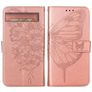 Mobigear Butterfly Google Pixel 7a Hülle Klapphülle Geldbörse - Roségold