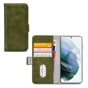 Mobilize Elite Gelly Samsung Galaxy S21 Plus Hülle Klapphülle Geldbörse - Grün
